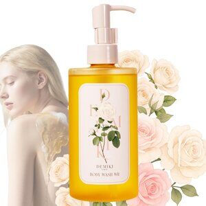 DEMIKI Hydrating Body Wash for Sensitive & Dry Skin, WHITE ROSE